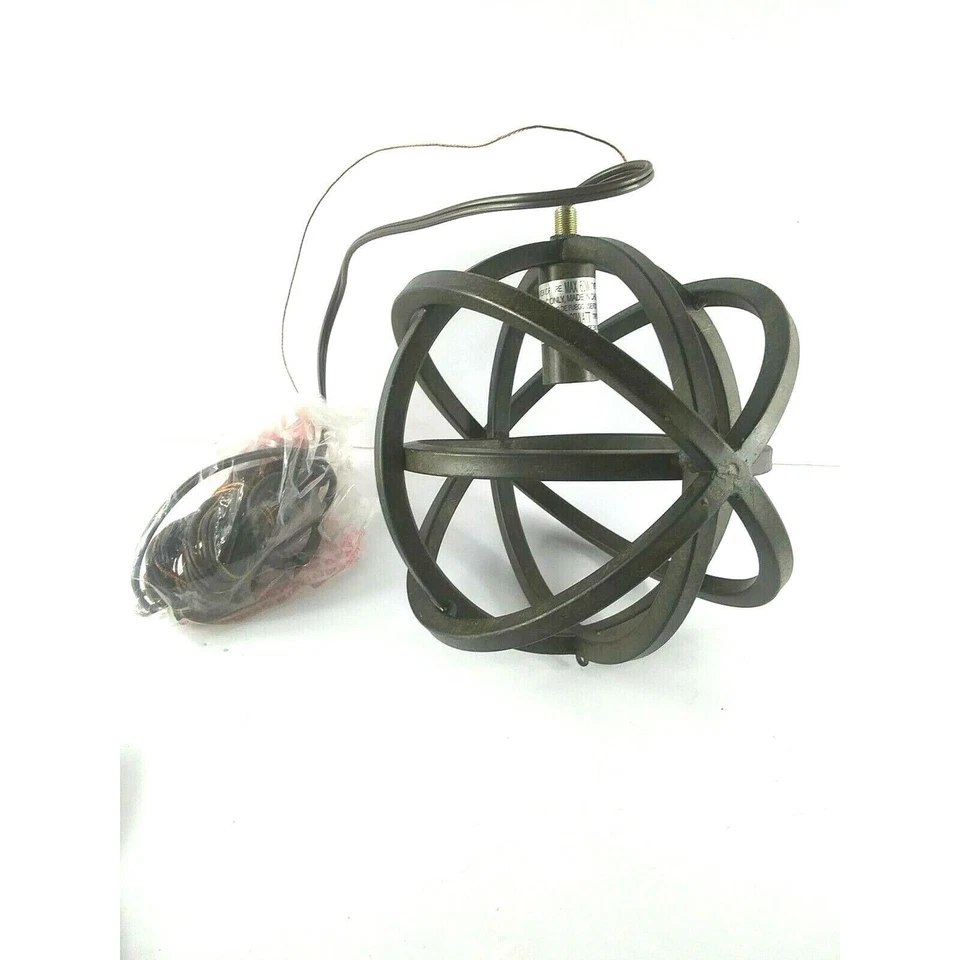 Esfera de luz colgante de bronce dorado claro Z Foto 3 de 4