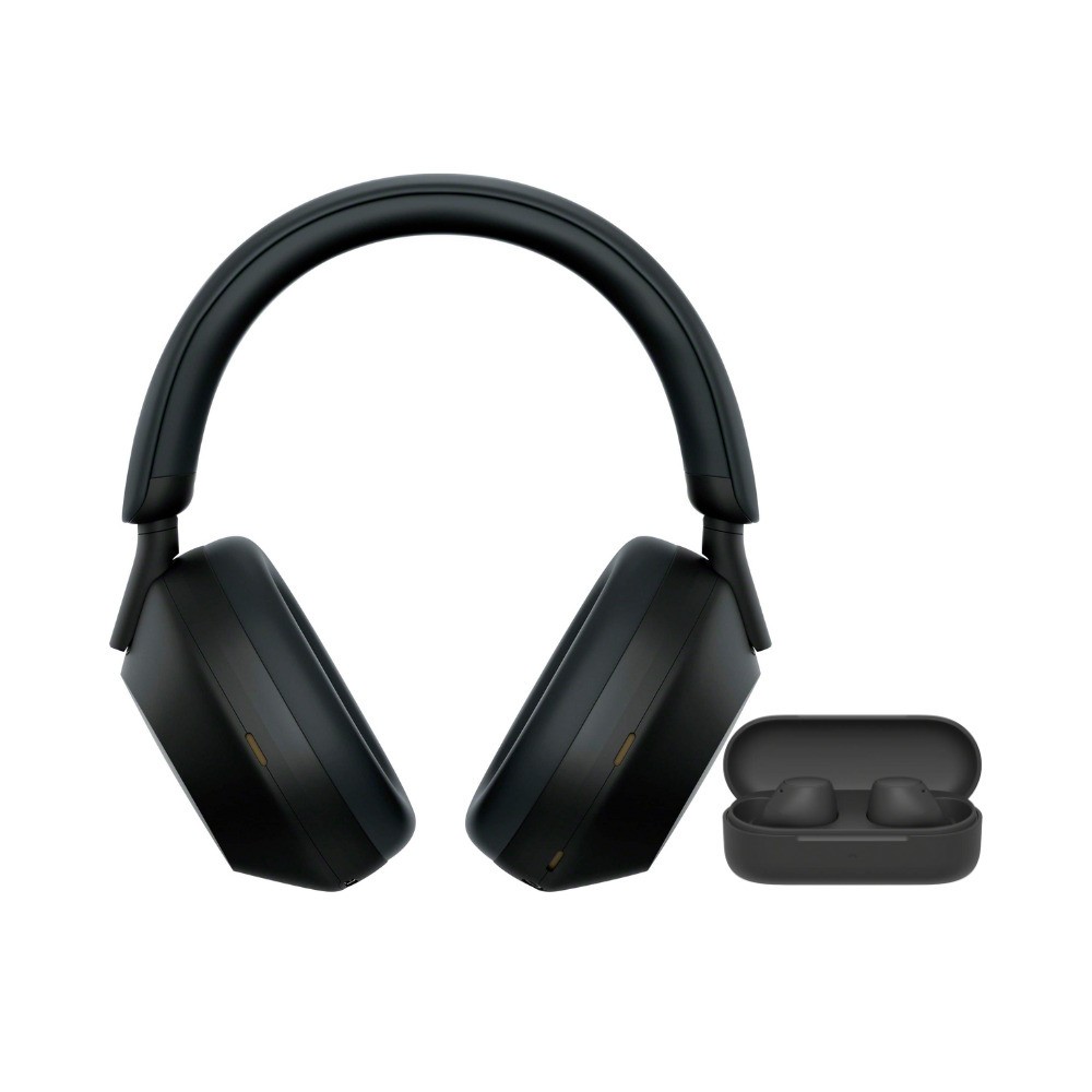 Sony WH-1000XM5 Wireless Noise Canceling Over-Ear Headphones Bundle (Black)
