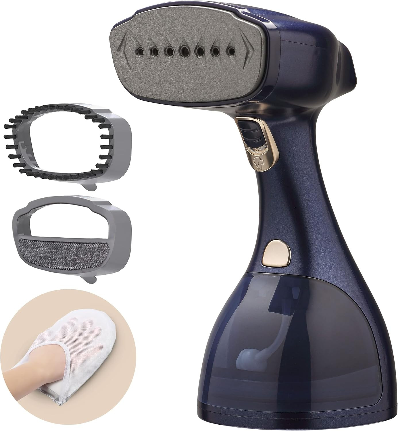 Vapore Verticale 1500W: Stiratrice 300ml con Guanto per Casa