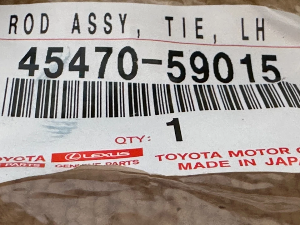 Toyota Lexus Genuine SC430 GS300 GS400 Outer Tie Rod End Left Right Pair OEM Foto 2 de 4