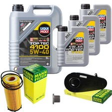 MANN Inspektionspaket 8 L LIQUI MOLY Top Tec 4100 5W-40 f�r BMW 5er F10 F18