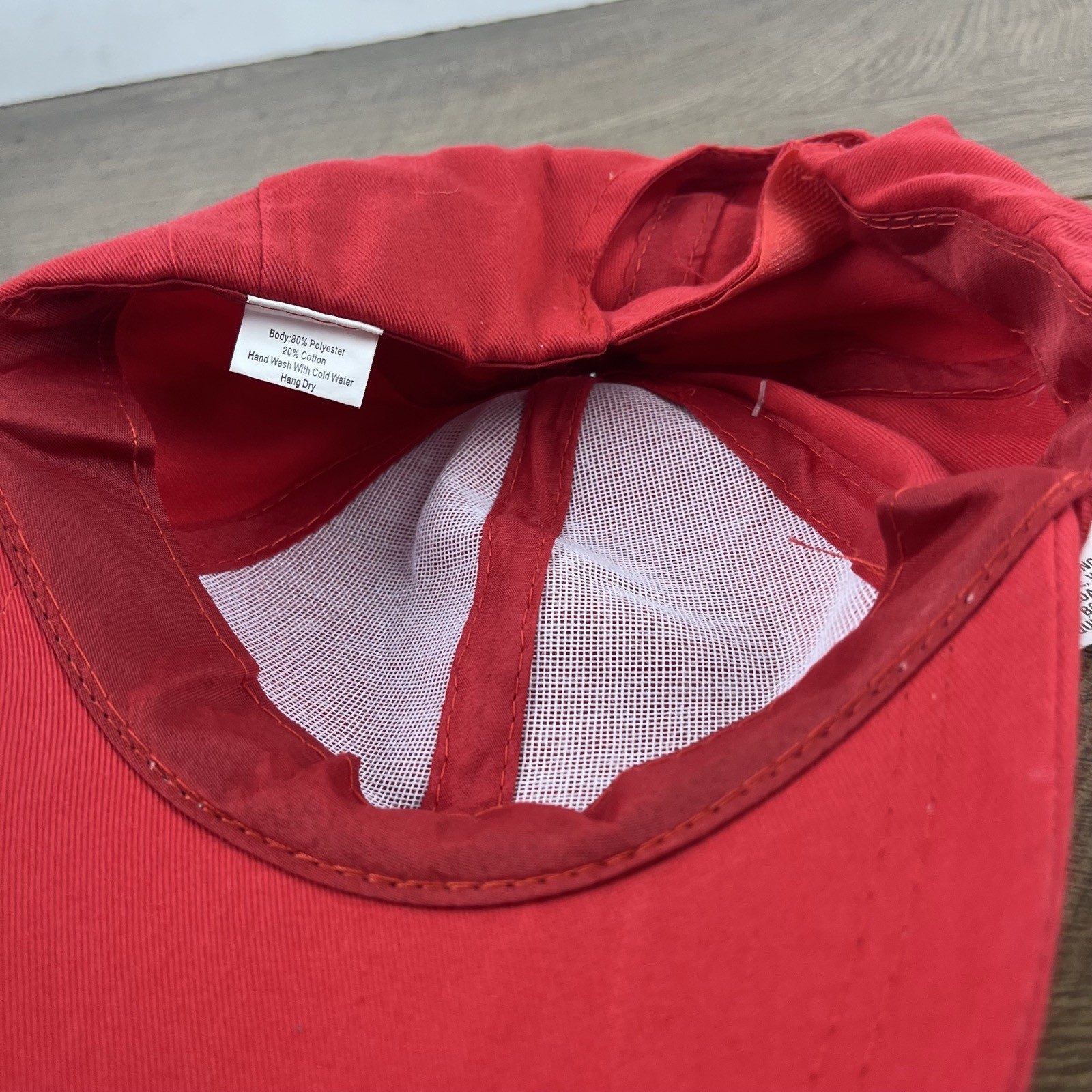 Plain Red Hat Baseball Hat Red Adjustable Hat Red… - image 13