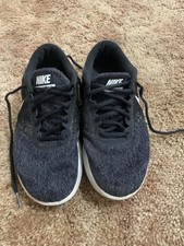 Nike Womens Black/White Low Top Lace-Up Athle...