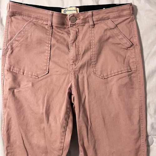 Democracy Pants Women 12 Pink Mauve Ab Technology Patch Pockets Cozy B2128E8X2XX - Picture 3 of 21
