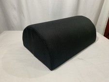 Half Moon Leg Knee Support Bolster Pillow Black Cover 15.75" x 10" x 6"