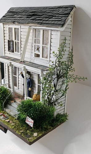 Halloween Michael Myers Diorama Display 1978 3D Terror Casa Imagen Película Máscara - Imagen 11 de 15