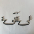 Set Of Antique Brass Drop Bail Pull Drawer Handle 4 1/4” Wide Original Condition