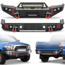 New Front Or Rear Bumper W Led Lights D-rings For Toyota Tacoma 2005-2015 New Front Or Rear Bumper W Led Lights D-rings For Toyota Tacoma 2005-2015