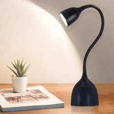 Desk Lamp for Home Office, LED Reading Light, Small Adjustable Flexible Goosenec