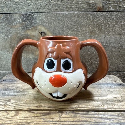 Vtg Nestle Quik Rabbit Bunny Cup Mug Nesquik Chocolate Milk Ear