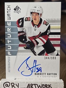 2019-20 SP Authentic Future Watch Auto #195 Barrett Hayton /999