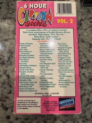 Cartoon Carnival 2 [DVD](中古品) Cartoon Carnival Volume 2 VHS Tape 1991 Porky Bugs Bunny 6 Hour