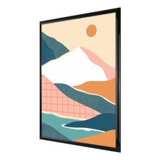 Mainstays 22x28 Rounded Black Poster Frame - Picture Display, Durable, Easy Hang