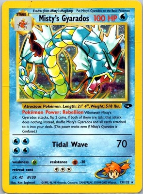Misty's Gyarados 013/132 Holo Rare Gym Challenge 2000 HP | eBay