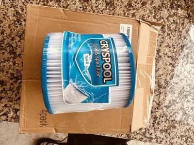 Cryspool CP-Type D Filter Cartridge Type D 4 Pack for Pool & Spa