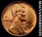 1944 Lincoln Wheat Cent- Red- Choice Gem Brilliant Uncirculated+++++ #J1568