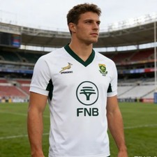 Men's South Africa Rugby 2024 Mens Home Shirt Short Sleeve S-5XL