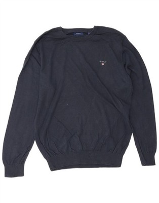 Gant Herren U-Boot Neck Pullover Sweater Large Navy Blau CW14