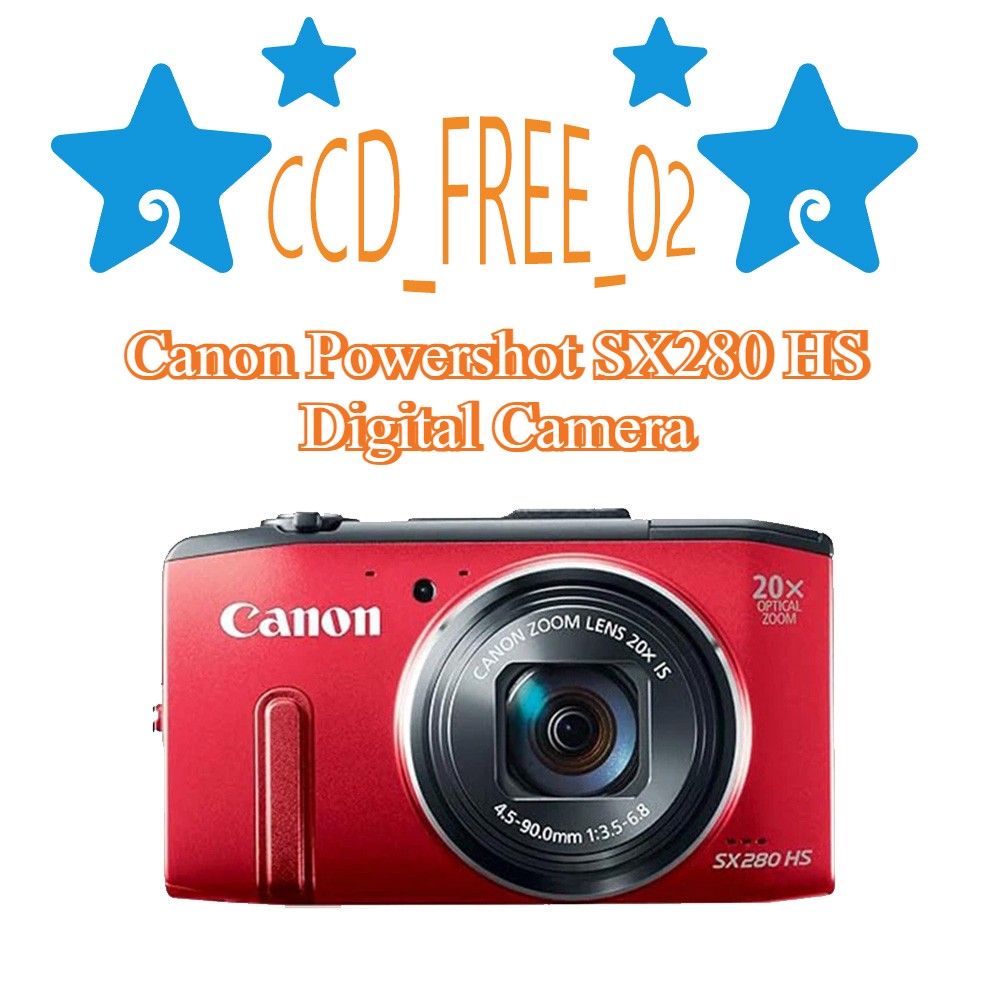 Canon Powershot SX280 HS Digital Camera 12.1MP 20x Optical Zoom