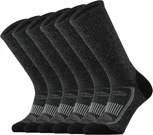 Mens Merino Wool Cushion Crew Socks for Outdoor Hiking Hike Trail Performance...
Opens in a new wind