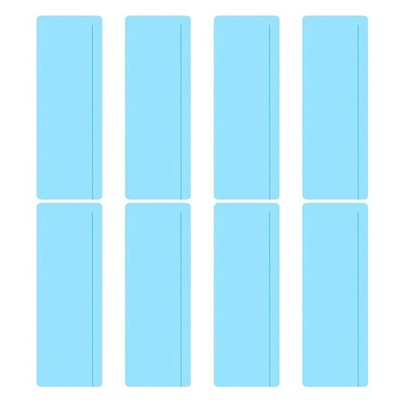 8 Pcs Clear Bookmark Reading Guide Strips for Dyslexia Plastic Guides