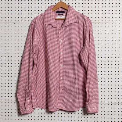 Tommy Hilfiger All Season Stretch Slim Fit Plaid Shirt XL Mens