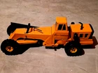 Vintage Mighty Tonka Road Grader Truck 1:8 Scale Orange Paint Pressed Steel XMB