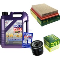 Mann Inspektionspaket 5L Liqui Moly 5W-40 FüR Mazda Premacy 1.9 2.0 323 F VI 1.6