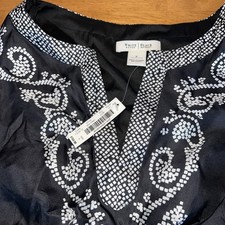 white house black market dress size 8 V-neck Side Zipper BNWT Orig 158