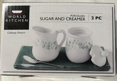 Callaway Pattern Sugar Bowl & Creamer World Kitchen/Corelle RETIRED