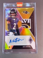 2024 Panini Phoenix - Nate Wiggins Rising Rookies Rookie Patch Auto Gold 7/10