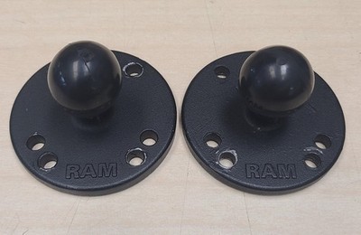 Ram Mount RAM-B-202U Round Plate with 1 inch Ball Size B Qty 2
