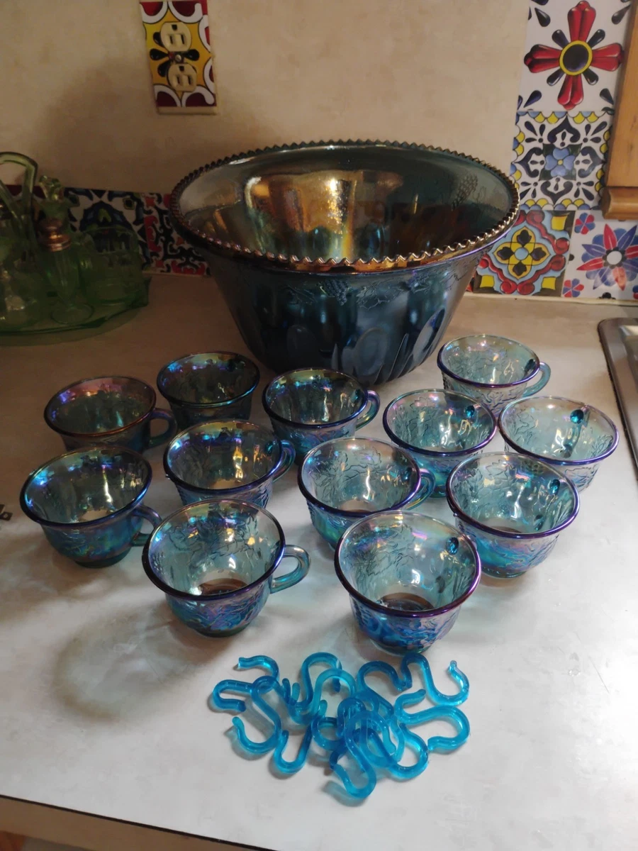 Carnival Glass Punch Cups In Vintage Imperial Carnival Glass for
