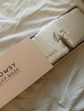 Drowsy Sleep Mask - Padded Silk Eye Pillow, Dusty Gold Silk Sleep Eye Mask Like