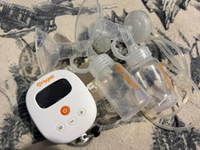 Hygeia Double Electric Breast Pump w/ Collection Bottles, Tubing, Flanges 