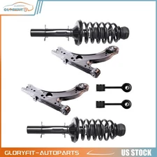 Front For 2001-2010 Volkswagen Beetle Complete Struts Sway Bar Control Arm 6 Pcs
