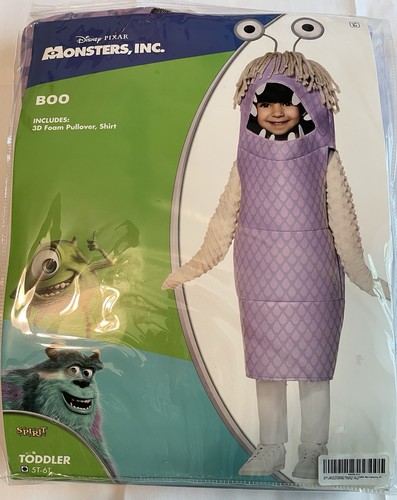 Disney Pixar Monsters Inc Wazowski Purple BOO Toddler Costume 5T–6T Halloween