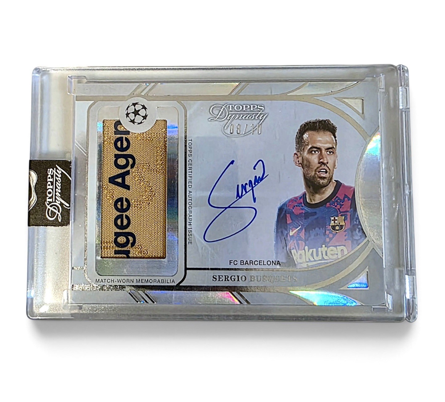 2024-25 Topps Dynasty Sergio Busquets Match-worn Patch Auto  #8/10 SICK PATCH