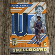 2023-24 Donruss Elite AUSAR THOMPSON Orange Spellbound Die Cut “U” Rookie RC #21