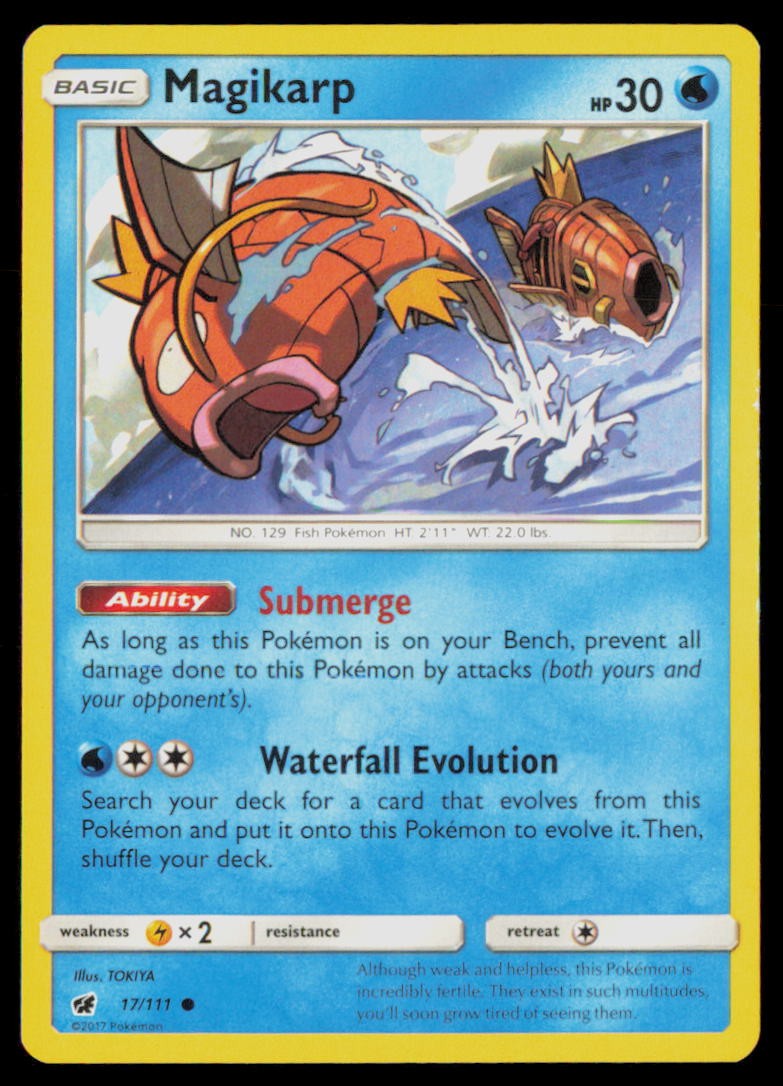 MAGIKARP 17/111 CRIMSON INVASION POKEMON CARD NEAR MINT