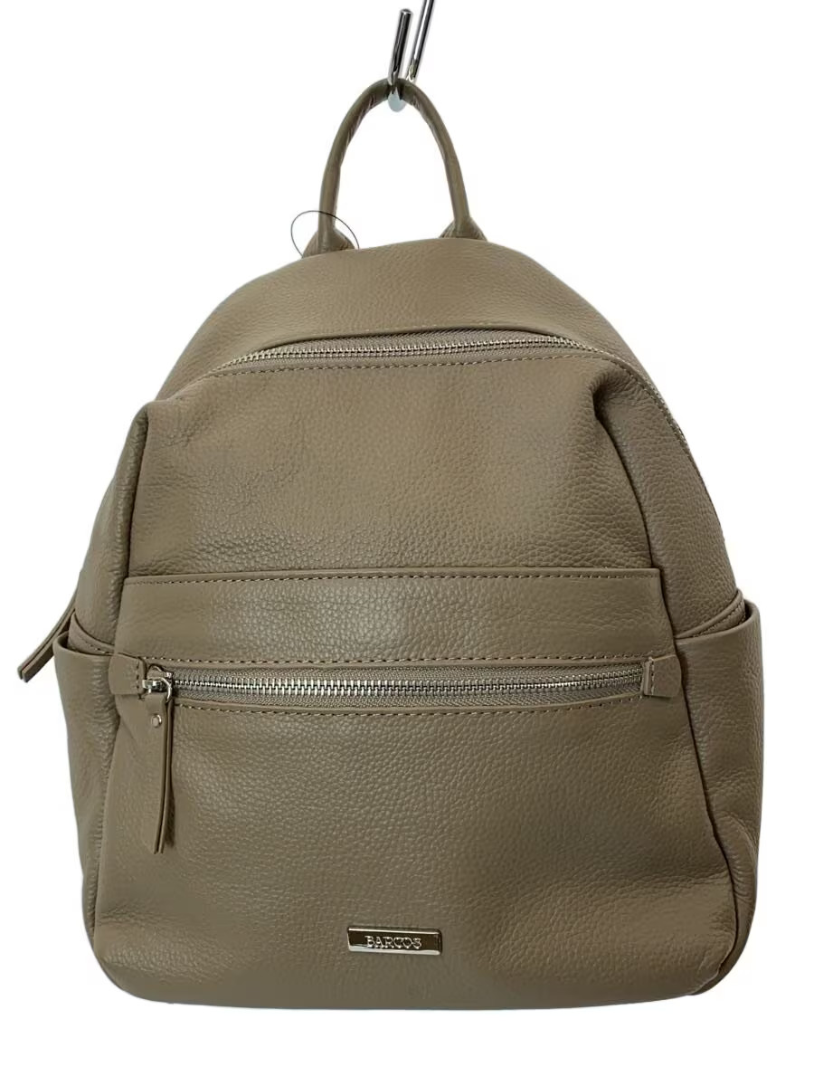 BARCOS Ameri Leather Backpack, Faux Leather, BEG - image 1