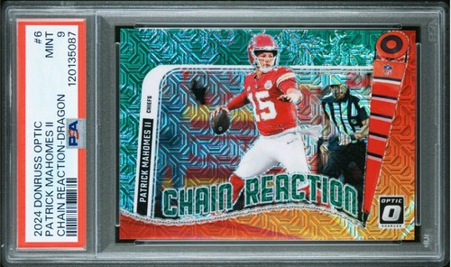 Patrick Mahomes II [Dragon] #6 2024 Panini Donruss Optic Chain Reaction card
