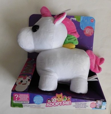 Adopt Me! Neon Unicorn Light-Up Plush Toy Soft and Cuddly Three Modes *NO CODE*