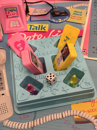 Girl Talk Date Line gioco da tavolo vintage 1989 completo di cassetta - Foto 4 di 16