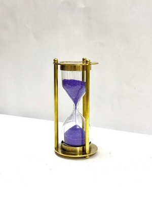 Handmade 5'' Sand Timer Set Vintage Nautical Hourglass Office Decor Gift