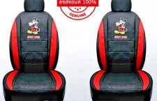 Disney Mickey Mouse Auto Seat Covers Superior Limited Edition Red - Black Pair