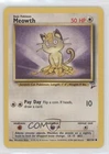 Meowth Pokemon Base Set 2 #80 2000