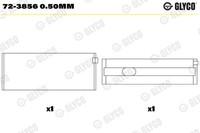 Glyco 72-3856 0.50Mm Kurbelwellenlager FüR FORCE,FREIGHTLINER,MERCEDES-BENZ