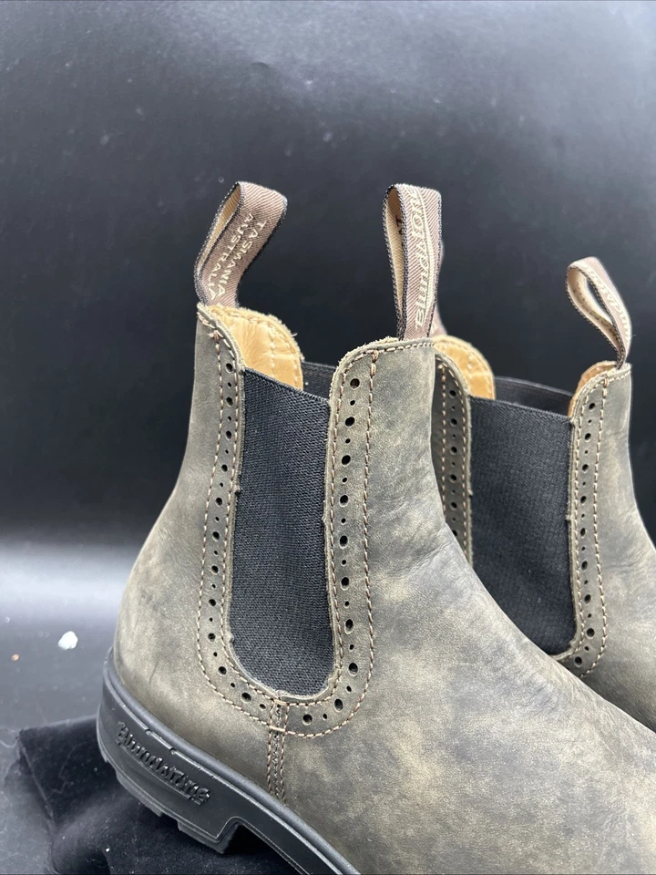 Blundstone Rustic Brown Leather Blunnies Pull-On Chelsea Boot Sz 3.5 Youth Child - Image 2 of 4