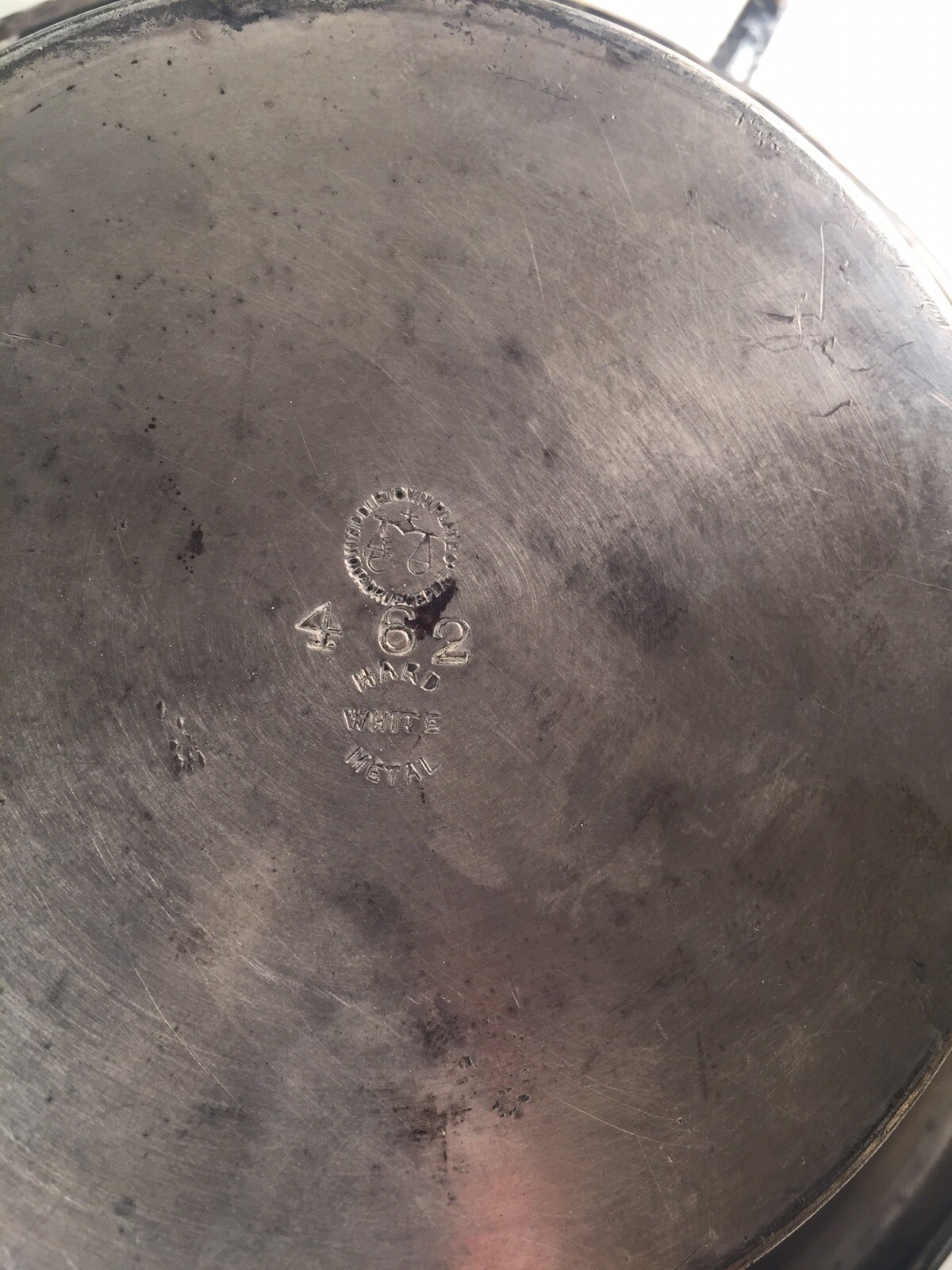 Middletown Plate, Co. White Metal Butter Dish Vintage Rare